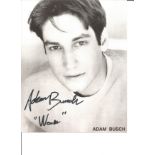 Adam Busch signed 10x8 black and white photo. Good Condition. All autographs are genuine hand signed