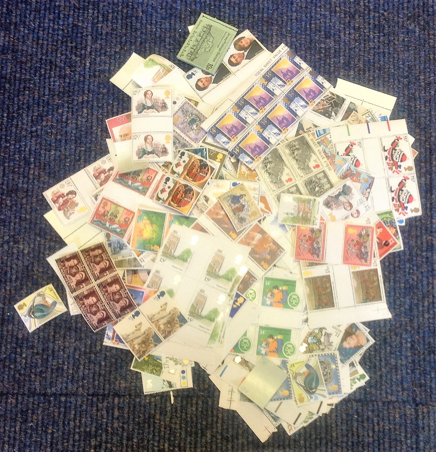 Assorted GB mint stamp collection. Face value over £80. Could be used on mail. Good Condition. All