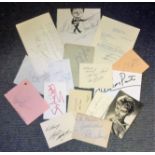 Entertainment collection 16 items includes signed album pages, TLS and photos signatures include