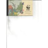 Royal mail complete prestige stamp booklet WWF for a living planet. Good Condition. All autographs