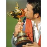 Graeme Mcdowell Signed 16 x 12 inch golf photo. Good Condition. All autographs are genuine hand