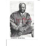 Joseph Marcell signed 10x8 black and white photo. actor and comedian best known for his role as