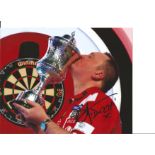 Glen Durrant Signed Darts 8x10 Photo. Good Condition. All autographs are genuine hand signed and