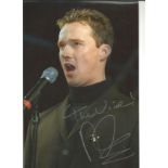 Russell Watson Signed 12 x 8 inch music photo. Good Condition. All autographs are genuine hand