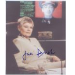 Dame Judi Dench signed 10 x 8 inch photo. in character from James Bond. Good Condition. All