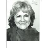 Gwen Taylor signed 10x8 black and white photo. English actress who has appeared in many British