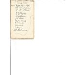 West Bromwich Albion Football club 1930/31 season signed album page. FA cup winners with