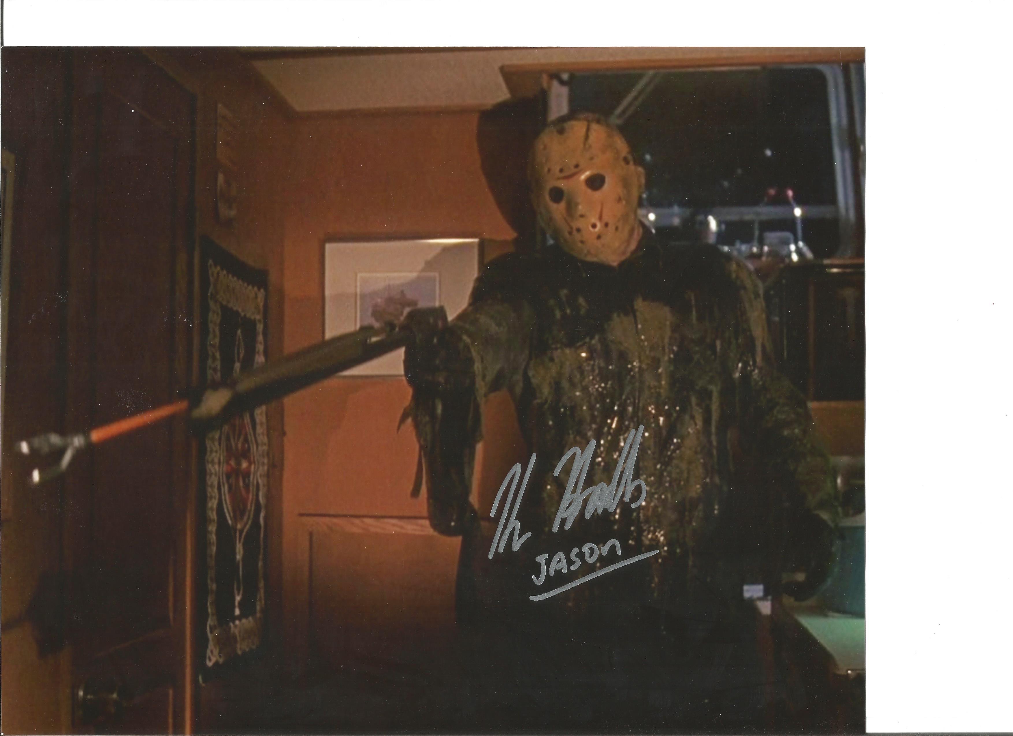 Kane Hodder Friday 13th hand signed 10x8 photo. This beautiful hand signed photo is signed by Kane