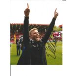 Eddie Howe Signed Bournemouth 8x10 Photo. Good Condition. All autographs are genuine hand signed and