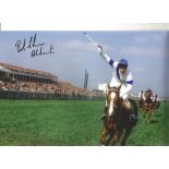 Bob Champion Football Autographed 12 X 8 Photo, A Superb Image Depicting Champion Punching The Air