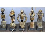 Scarce collection of six Franklin mint models. Egyptian Warrior 1250BC. This very fine armour set