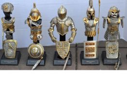 Scarce collection of six Franklin mint models. Egyptian Warrior 1250BC. This very fine armour set