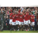 Manchester United Signed 8x12 Photo Inc. Alex Ferguson, Wayne Rooney Edwin Van Der Sar, Rio