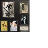 Funny Girl signed autograph display. Comprises 10 x 8 inch b/w photo signed by Barbara Streisand,