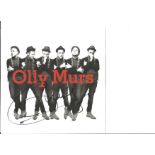 Olly Murs signed 8x8 black and white photo. English singer, songwriter, television presenter and