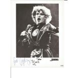 Toyah signed 10x8 black and white photo. four times Brit Award nominated English musician, singer,