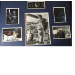 Alien John Hurt signed film autograph display. Comprises 10 x 8 inch b/w photo, a scene from the