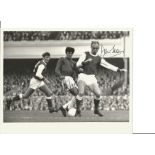 George Best & Don Howe Signed Manchester United V Arsenal 8x10 Photo. Good Condition. All autographs