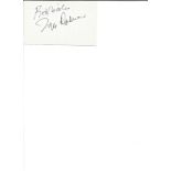 Joyce Redman signed album page. (9 December 1915 - 10 May 2012) was an Anglo-Irish actress. She