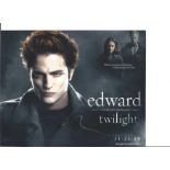 Robert Pattinson signed 10 x 8 colour portrait photo from Twilight. Good Condition. All autographs