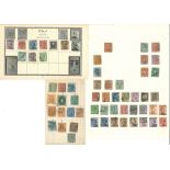 Italian stamp collection on 24 loose album pages. A lot of early material. Good Condition. All
