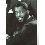 Otis Williams Signed 12 x 8 inch music photo. Good Condition. All autographs are genuine hand signed