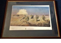 Zero Alpha - Airstrip Secure' framed Print signed by Artist David Rowland & Regiment Commandant.