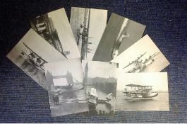 RAF Aviation collection set of 8 Seaplane postcards taken from images in the Hulton picture