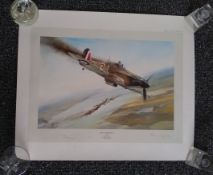 Battle of Britain VC by Robert Taylor 24 x 20 inch print. Signed by both Taylor and Eric