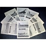 Aviation collection 8 Heathrow pictorial booklets dating 1976-1977 charting the plane movements at