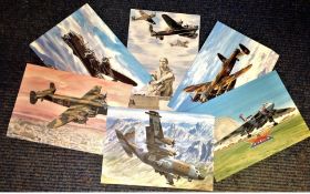 RAF postcard collection 6 cards limited edition by Tony Theobald featuring some iconic planes and