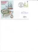 Admiral Sir Michael Pollack signed official Navy cover 150th ann HMS Excellent Whale Island