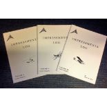 World War Two Air Britain impressment log by Peter W Moss volumes 1, 2, 3 covers aircraft