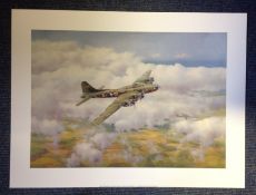 World War Two print 18x24 titled Memphis Belle by the artist Kenneth B Hancock picturing the