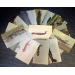 Aviation collection set of 22 limited edition colour postcards picturing some of the great planes