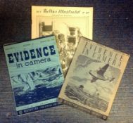 World War Two collection three vintage booklets Evidence in Camera volume 8 Number 13 5th February