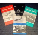 Aviation collection 4 softback publications featuring Service History of the Gloster Javelin Marks 1