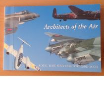 RAF royal mail souvenir postcard book Architects of the air featuring 10 iconic mint postcard housed