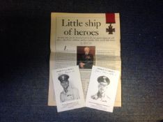 World War Two Victoria Cross collection includes two brooklet cards signed by W/O Keith Payne VC and