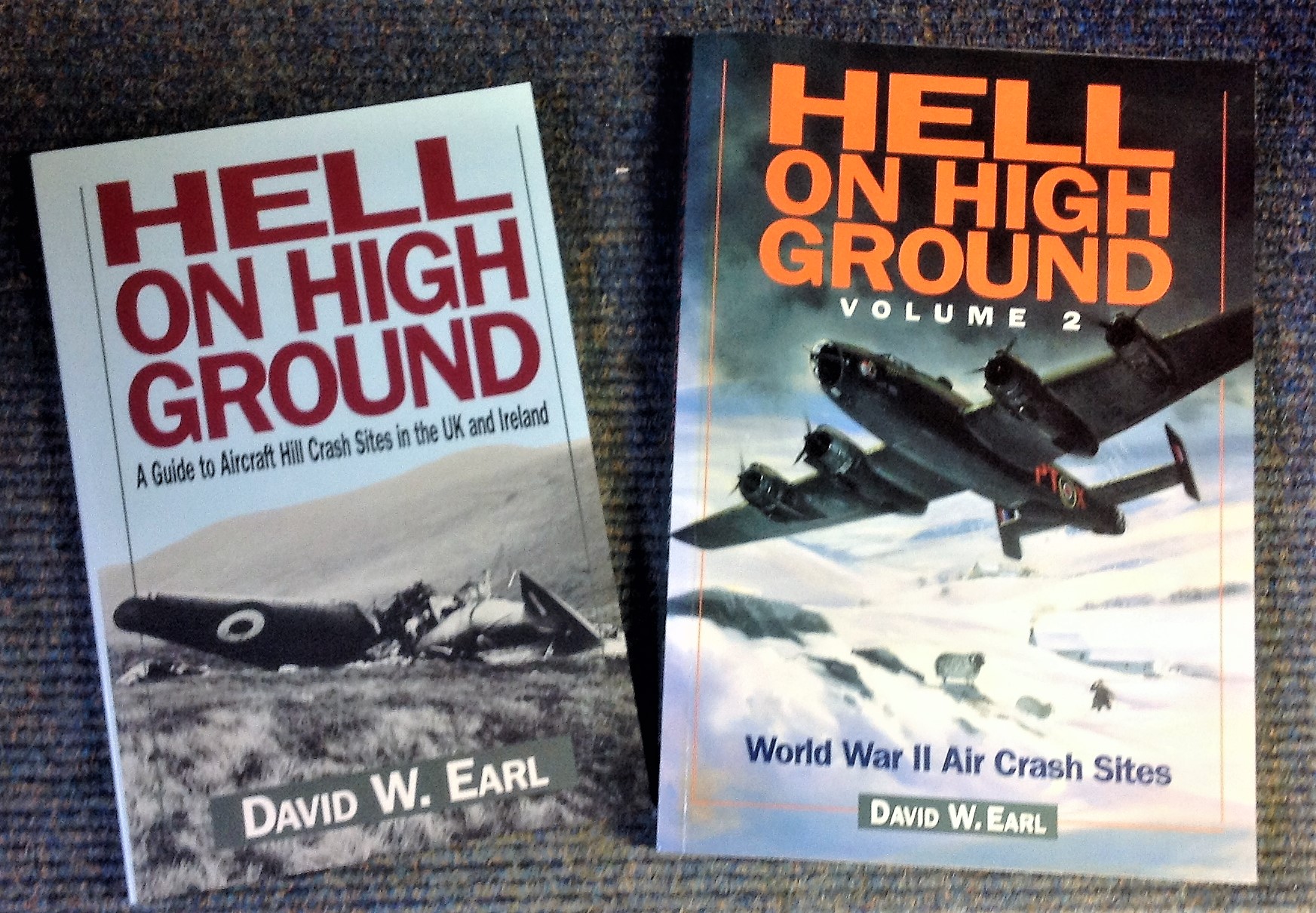 World War Two softback book collection includes 2 titles Hell on High Ground A Guide to Aircraft