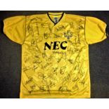 Everton Legends signed shirt. Good Condition. All autographs are genuine hand signed and come with a