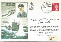 WW2 Top Uboat Ace Otto Kretschmer signed Sqn Ldr Bulloch RAF Historic Aviators cover. Good