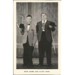 Laurel and Hardy signed stunning 6 x 4 inch b/w portrait of the comedy legends, this is one of the