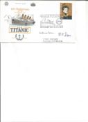Rare Double Titanic survivors signed 1972, 60th ann cover. Signed by Both B V Dean and Millvina