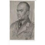 Rare WW2 Torsten Christ KC D1967 signed 6 x 4 inch b/w photo of a painting of him. Good Condition.