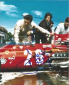 Formula One Jacky Ickx signed 10 x 8 colour race car photo. Good Condition. All autographs are