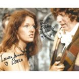 Dr Who Tom Baker and Louise Jamison signed 10 x 8 inch colour photo. Good Condition. All
