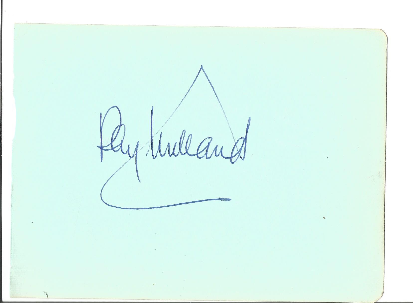 Ray Milland signed vintage autograph album page. Good Condition. All autographs are genuine hand