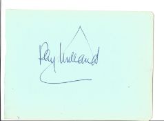 Ray Milland signed vintage autograph album page. Good Condition. All autographs are genuine hand