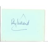 Ray Milland signed vintage autograph album page. Good Condition. All autographs are genuine hand